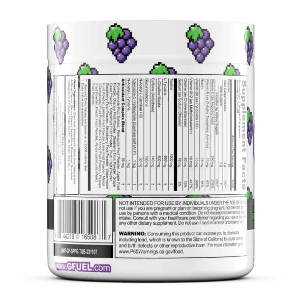 G FUEL Sour Pixel Potion - Grape - Obrázek 4