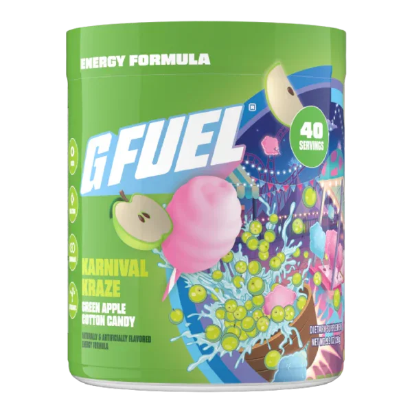 G FUEL Karnival Kraze - Green Apple, Cotton Candy