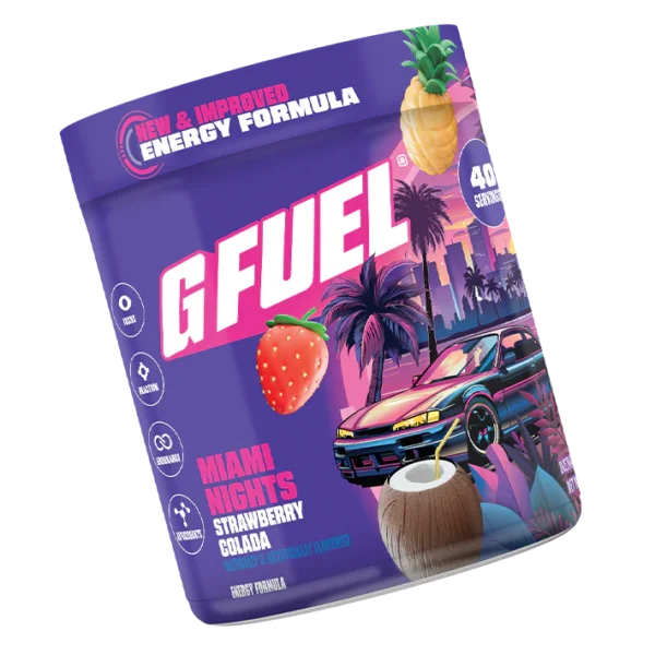 G FUEL Miami Nights 2.0 - strawberry colada - Obrázek 2
