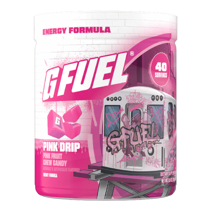 G FUEL Pink Drip - pink fruit chew candy